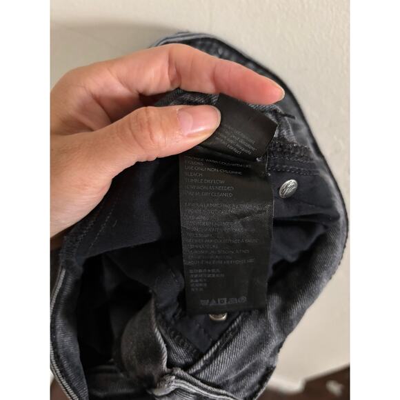 Free People Jeans Women's 24 Black Raw Hem Jeggings We The Free High Rise - Picture 8 of 9